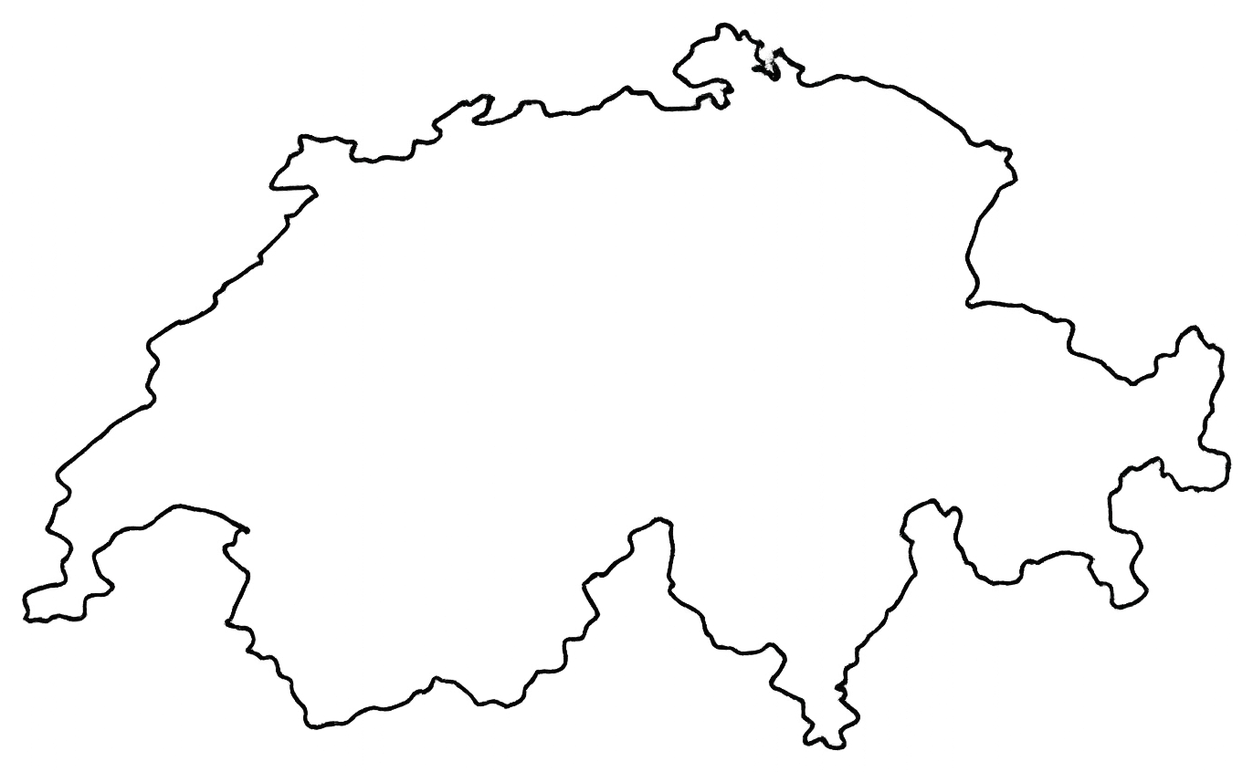 Karte der Schweiz